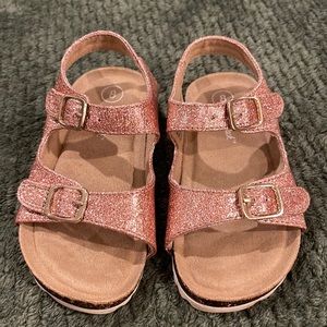 Cat & Jack Toddler Girl Sandals, Rose Gold.